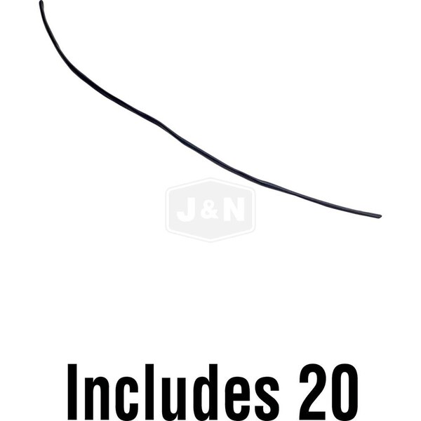 Aftermarket Heat Shrink Tube, 2:1 I.D. Shrink Ratio, Black, 6 in 606-50003-20-JN - main